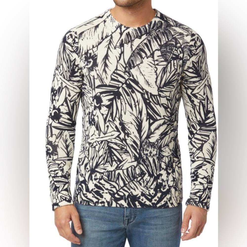 ✨Host pick✨NWT Joe's Jeans Palm Leaf Knit Crewneck Sweater XL